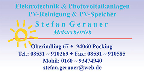 Logo von Stefan Gerauer Elektrotechnik & Photovoltaik